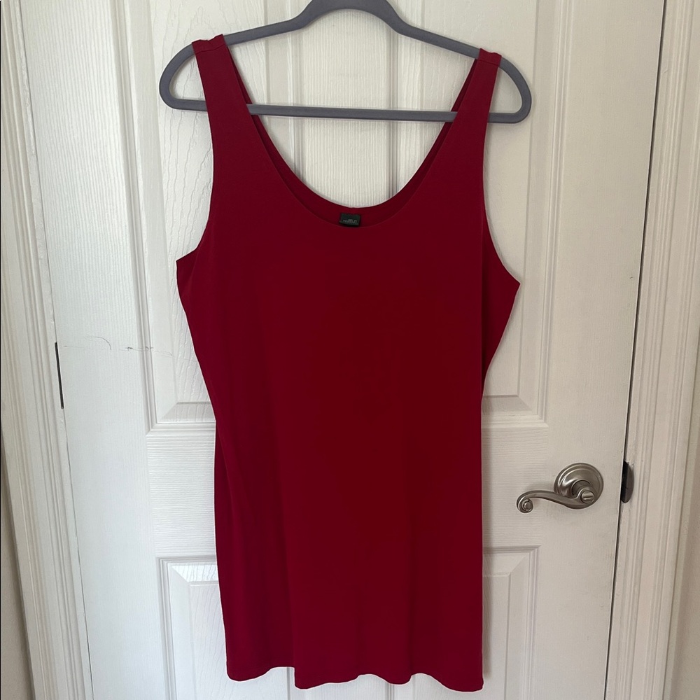 wild fable Red Scoop Neck Tank Top